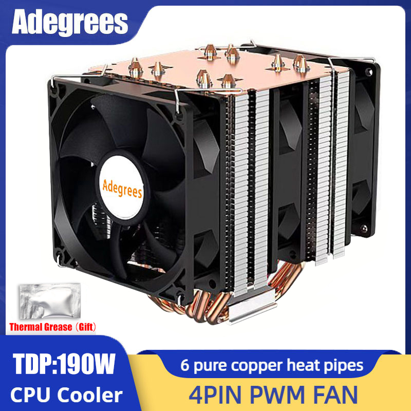 Cpu Cooler - Pendingin CPU pipa panas 6, kipas