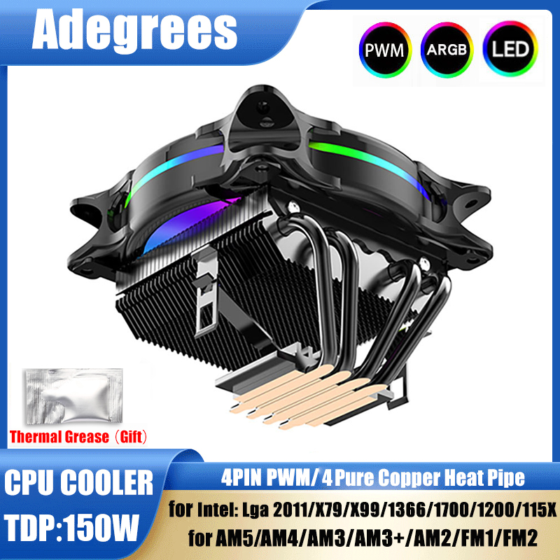Air Cooler Cpu - Pendingin Udara CPU X99 3Pin/4Pin ARGB