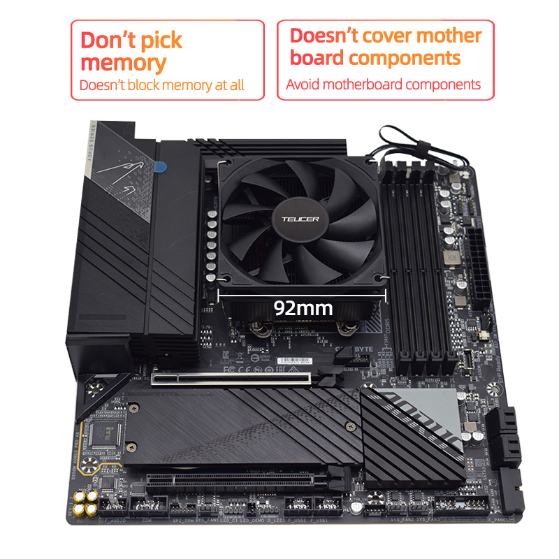 Teucer Tinggi 45Mm Pendingin C - Cpu Heatsink ulasan dan harga
